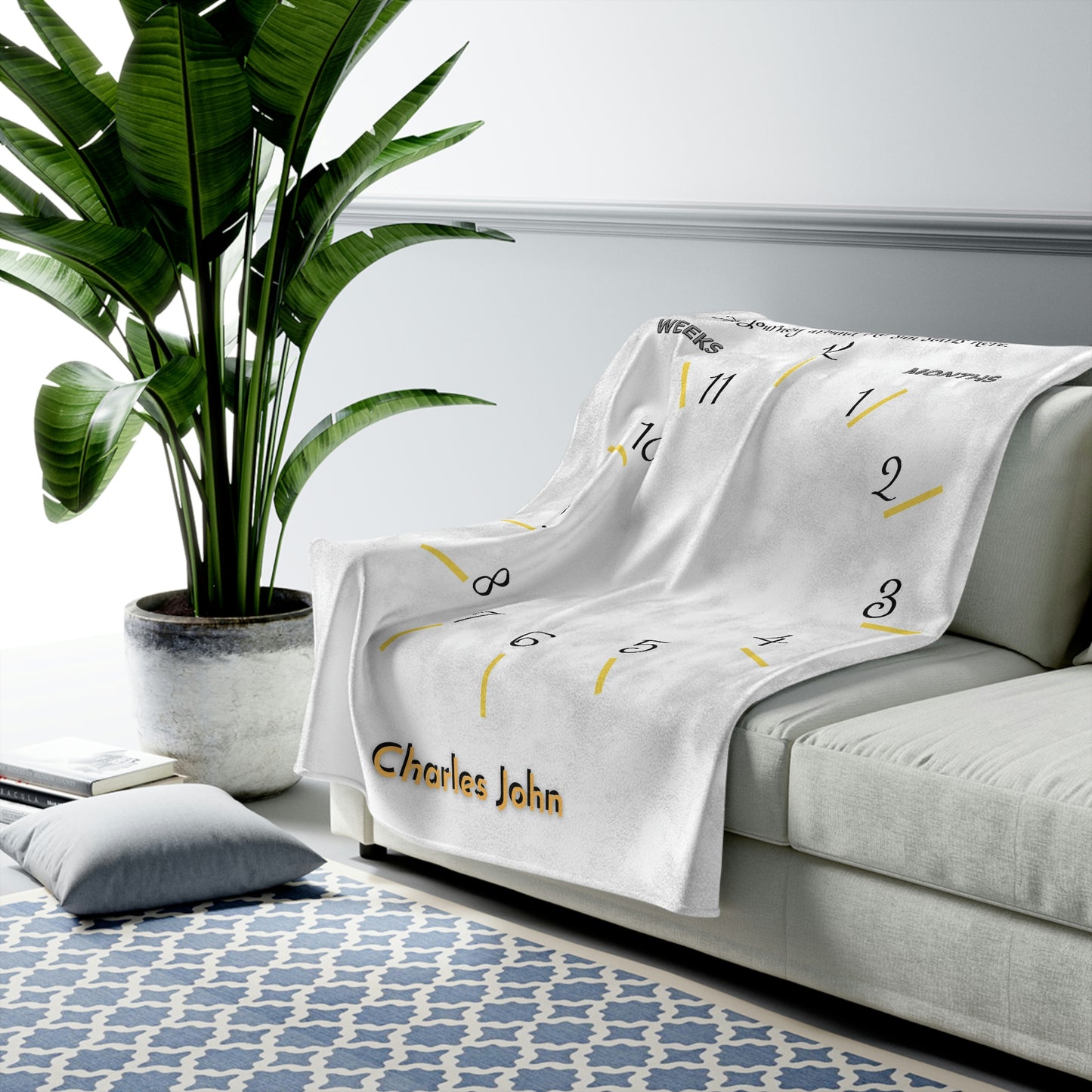 Journey Around the Sun Velveteen Plush Blanket