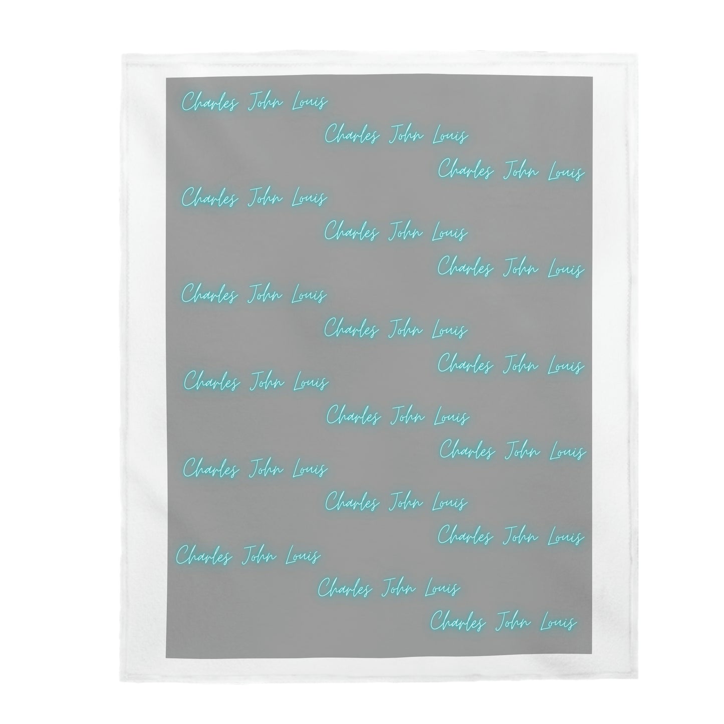 Named Velveteen Plush Blanket