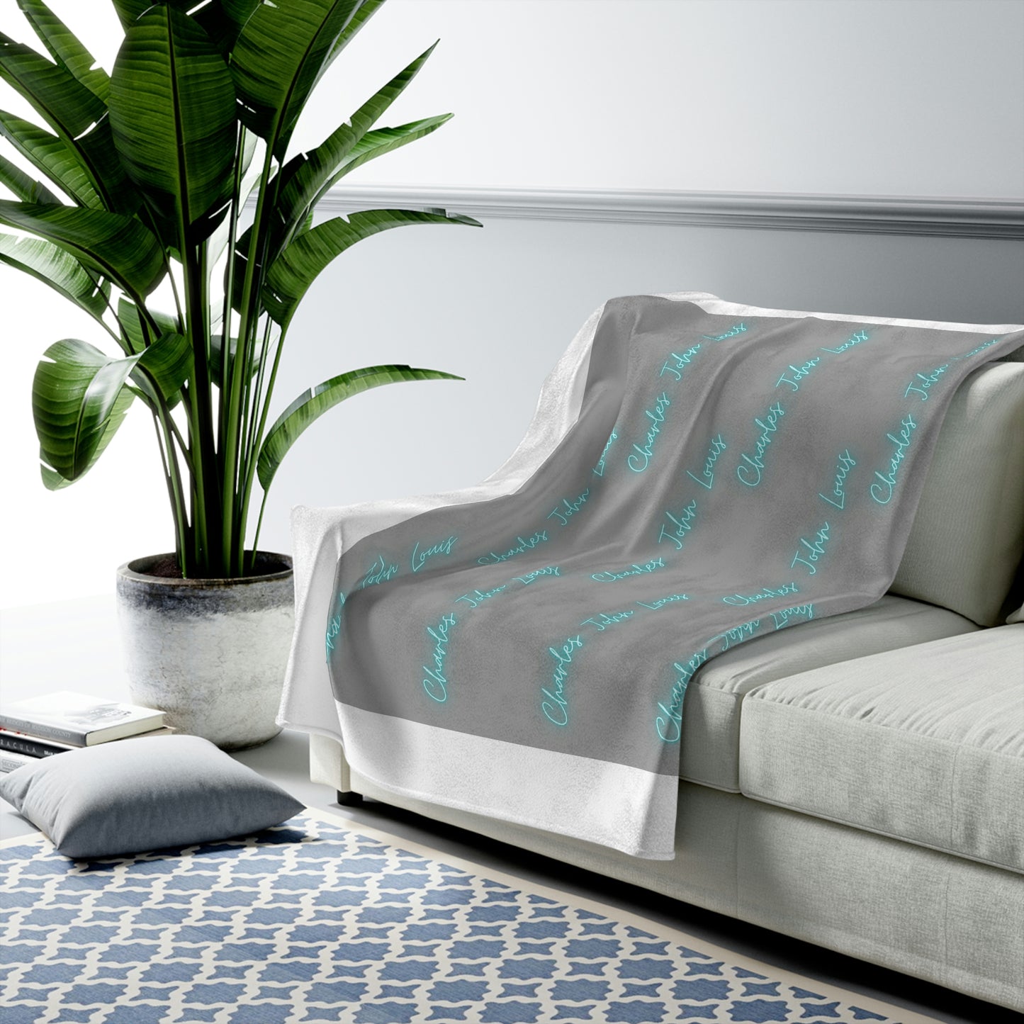 Named Velveteen Plush Blanket