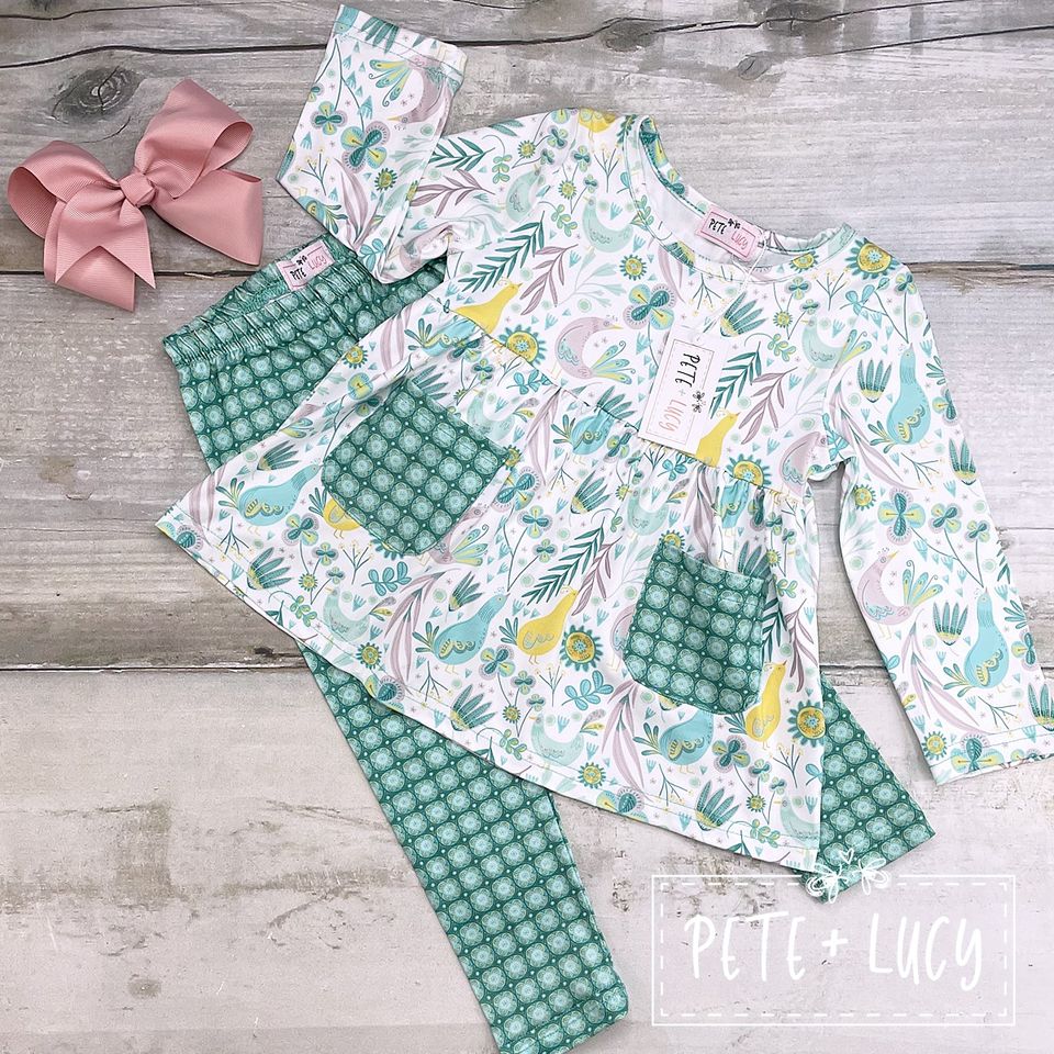 Princess Peacock Pant Set