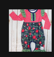 Winter Floral Romper