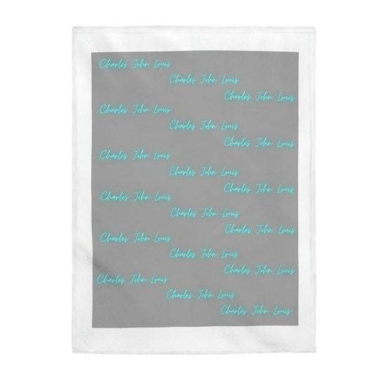 Named Velveteen Plush Blanket