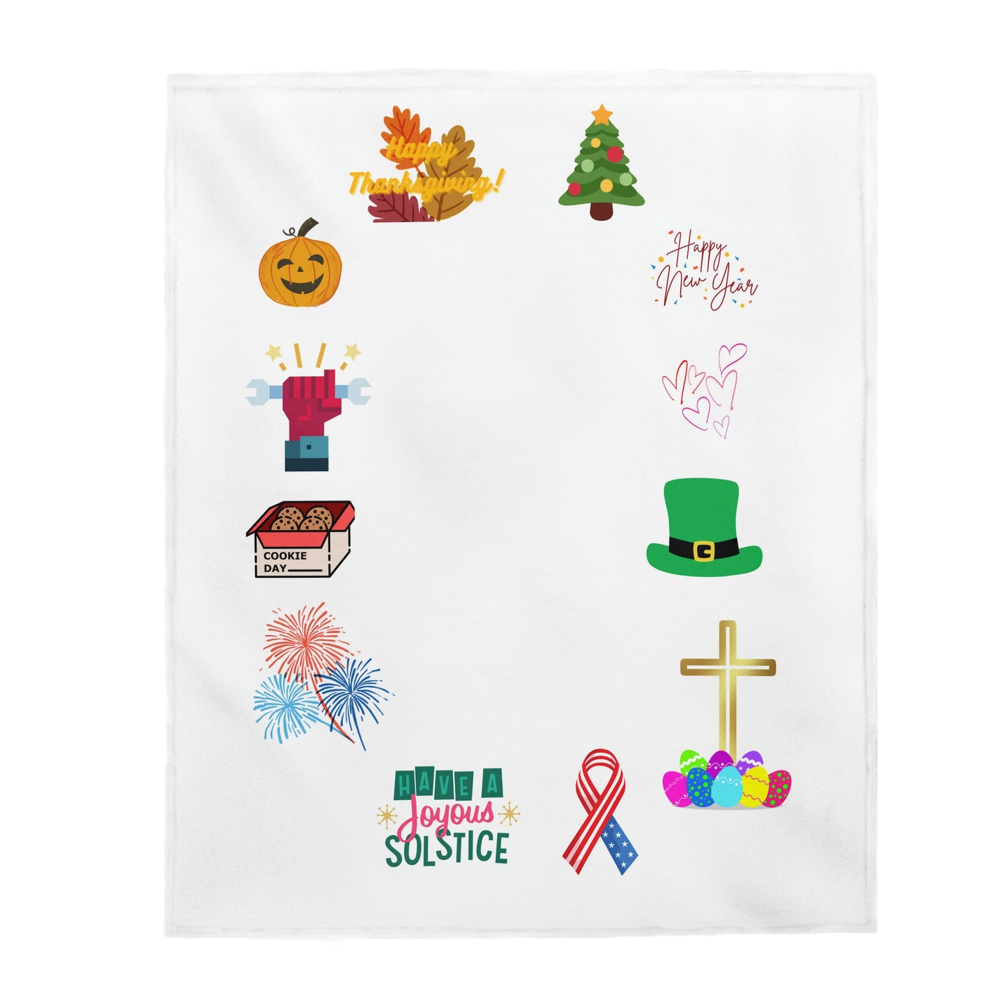 Holiday’s Milestone Velveteen Plush Blanket