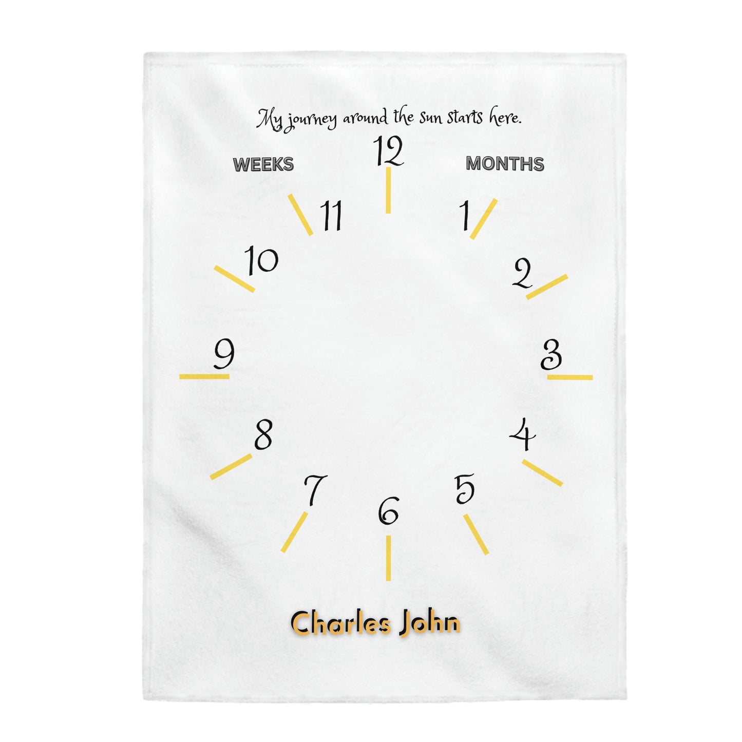 Journey Around the Sun Velveteen Plush Blanket