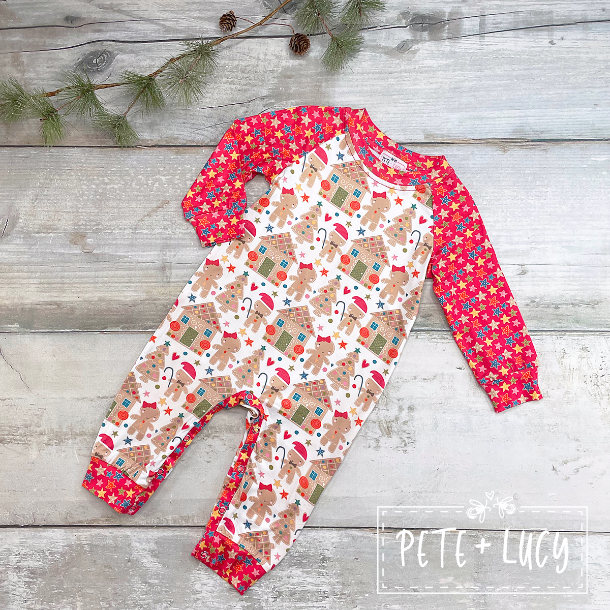 Jolly Gingerbread Romper