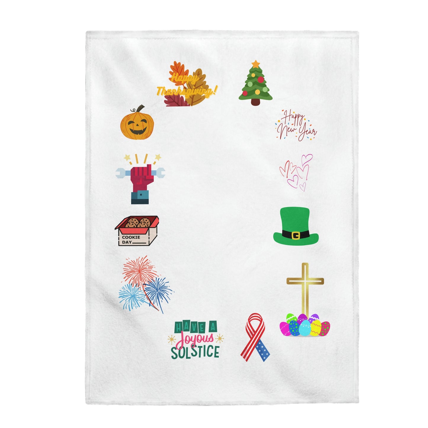 Holiday’s Milestone Velveteen Plush Blanket