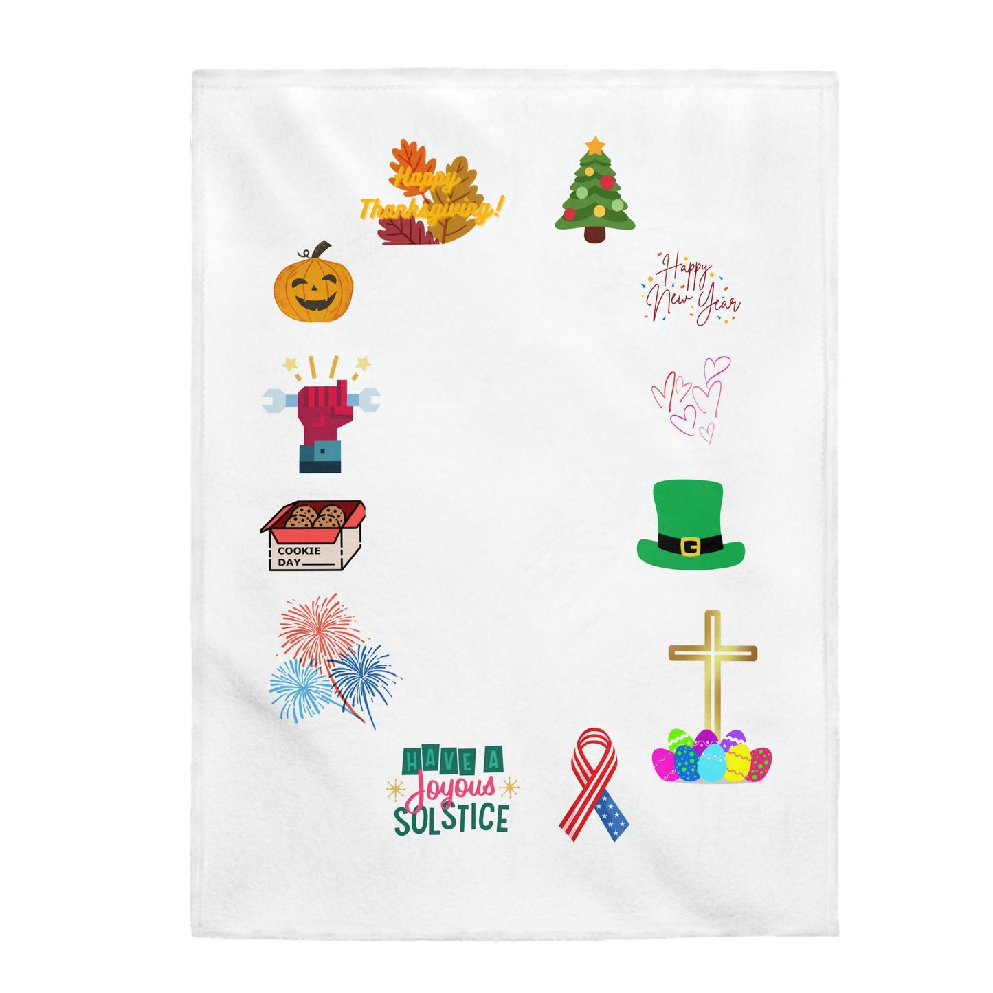 Holiday’s Milestone Velveteen Plush Blanket