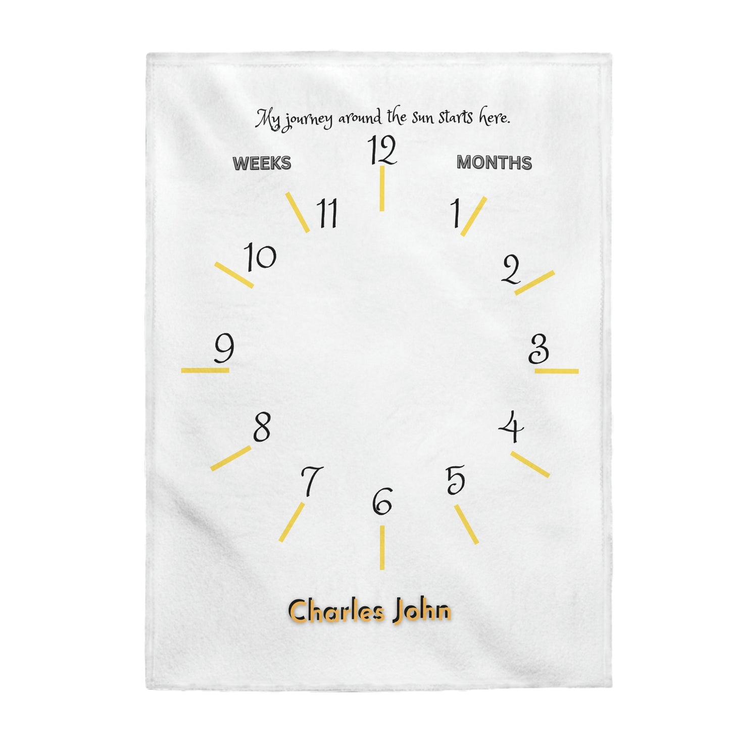 Journey Around the Sun Velveteen Plush Blanket