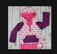 Triangle Hoodie - Pink & Purple
