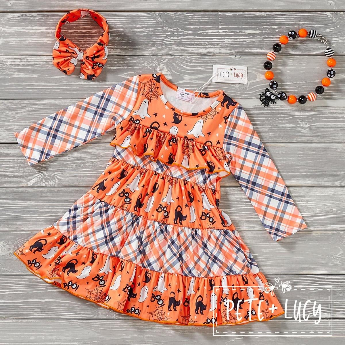 Boo-tastic preorder: Girls long sleeve dress